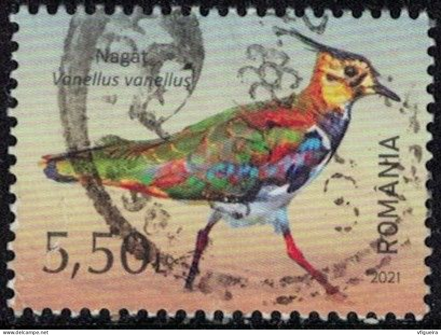 Roumanie 2021 Oblitéré Used Oiseau Vanellus Vanellus Vanneau Huppé Y&T RO 6677 SU - Used Stamps