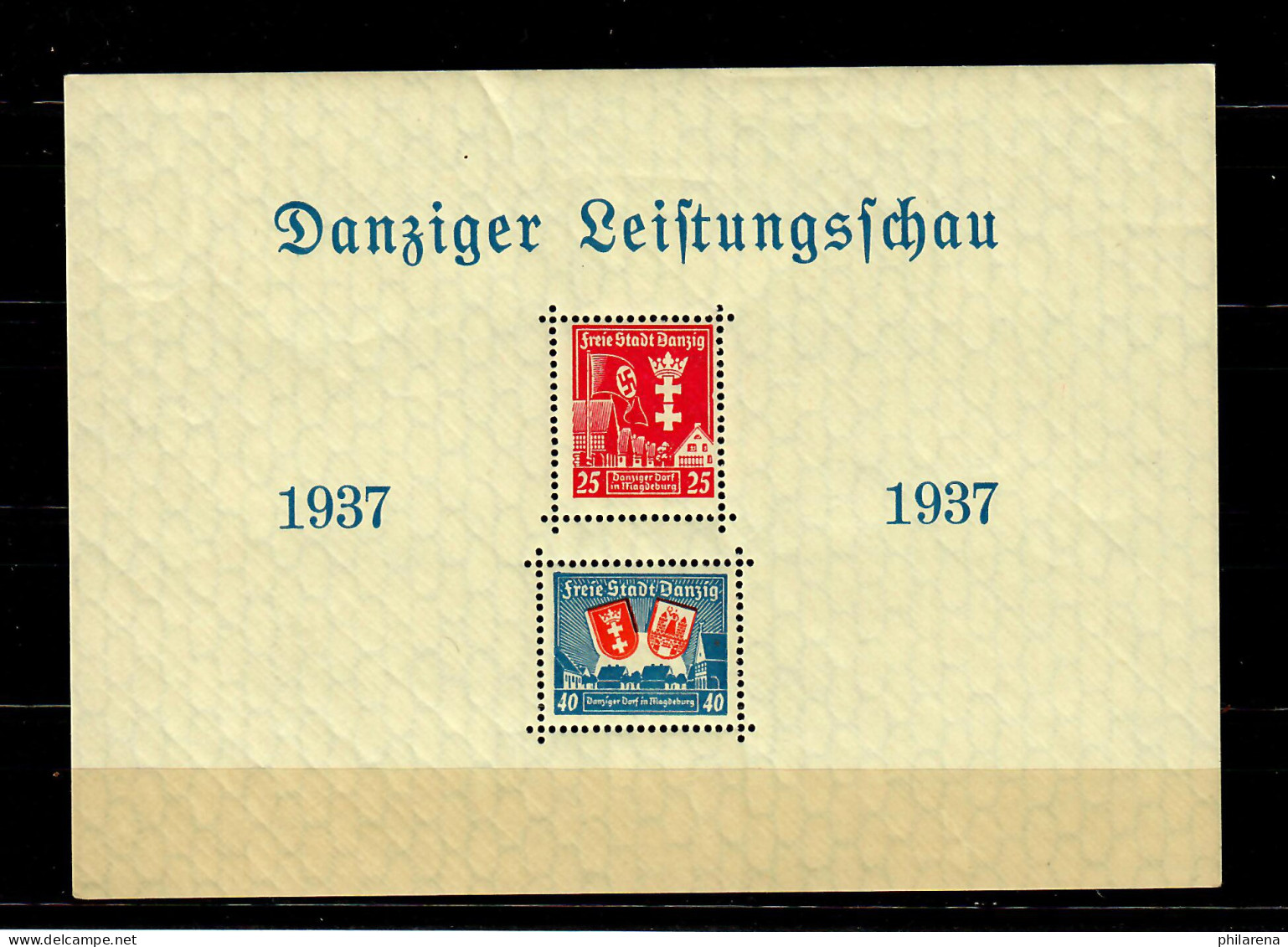 Danzig: Block 3 I, Postfrisch, 1937, Danziger Leistungsschau - Nuovi