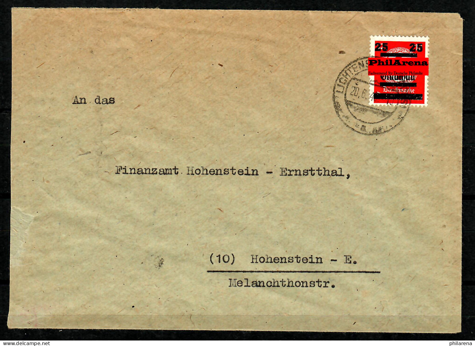 Kreis Glauchau: Brief MiNr. 37 Aus Lichtenstein/Sachsen Nach Hohenstein - Lettres & Documents