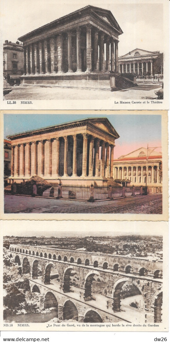 Nîmes, Arènes, Jardin, Bains Romains, Maison Carrée... - Lot De 9 Cartes Non Circulées - Nîmes