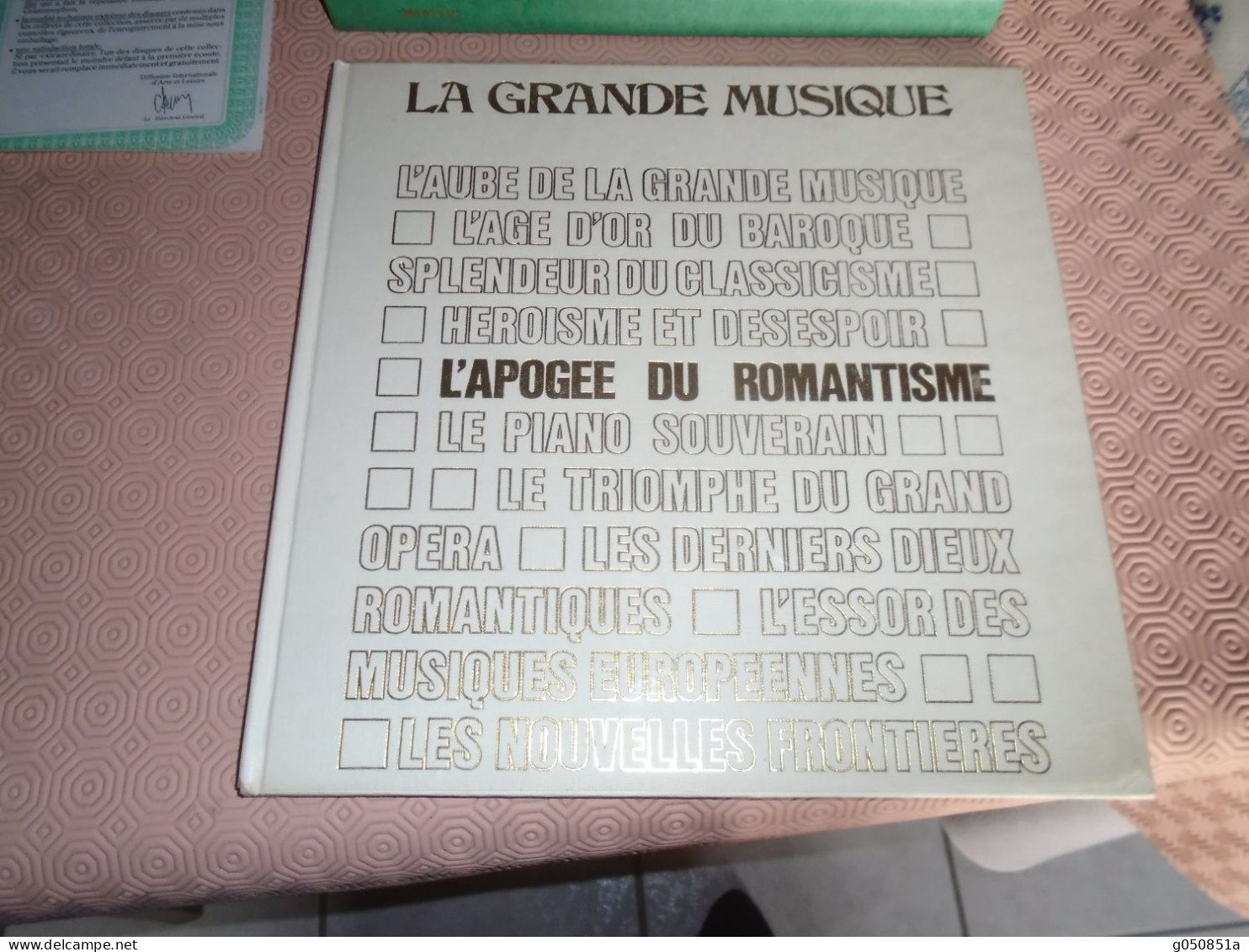 **GRAMMOPHON ** (L'APOGEE Du ROMANTISME) ( Par  COFFRET = 6 SYMPHONIES + 1 LIVRE Meme TITRE  ) SUPERBE - Otros - Canción Alemana