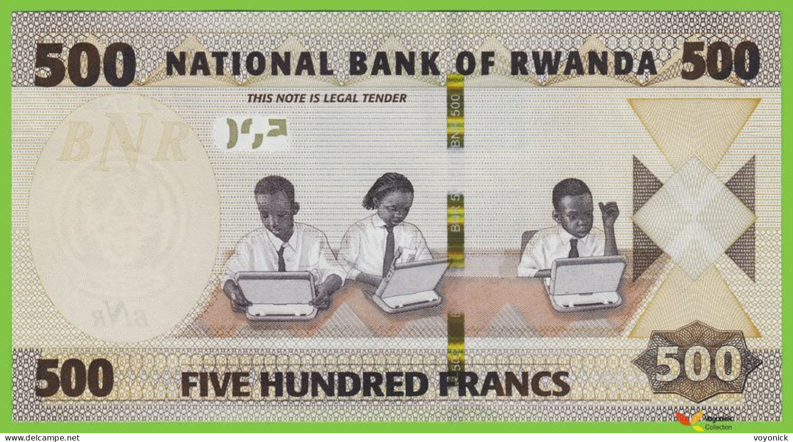 Voyo RWANDA 500 Francs 2019 P42 B141a BA UNC - Ruanda