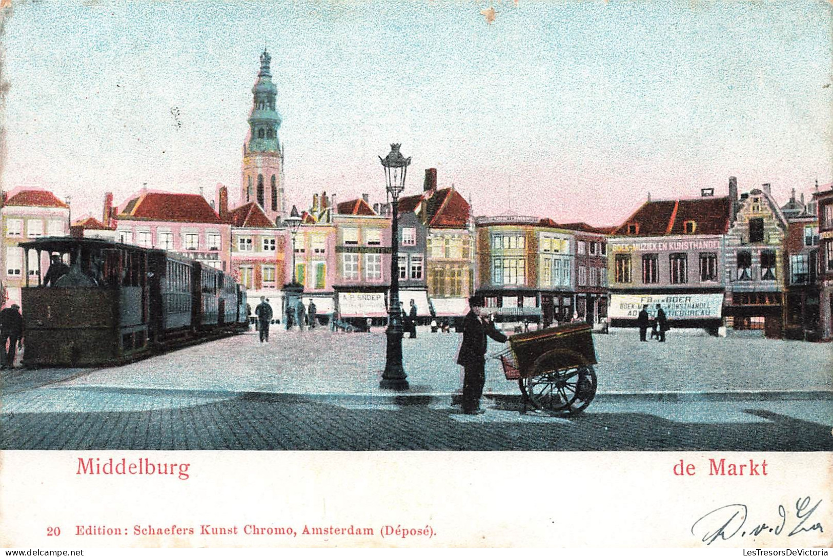 PAYS-BAS - Middelburg De Markt - Vue Générale - Animé - Edition Schaefers Kunst Chromo - Carte Postale Ancienne - Middelburg