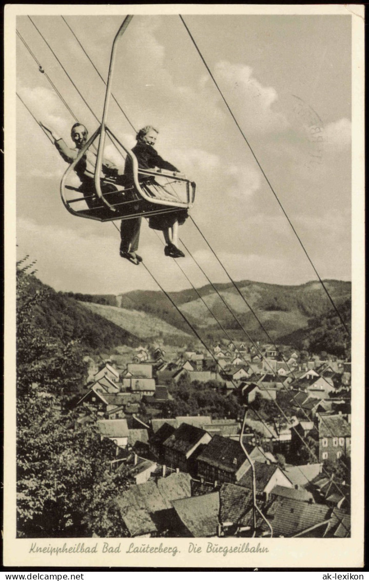 Ansichtskarte Bad Lauterberg Im Harz Die Burgseilbahn 1959 - Bad Lauterberg