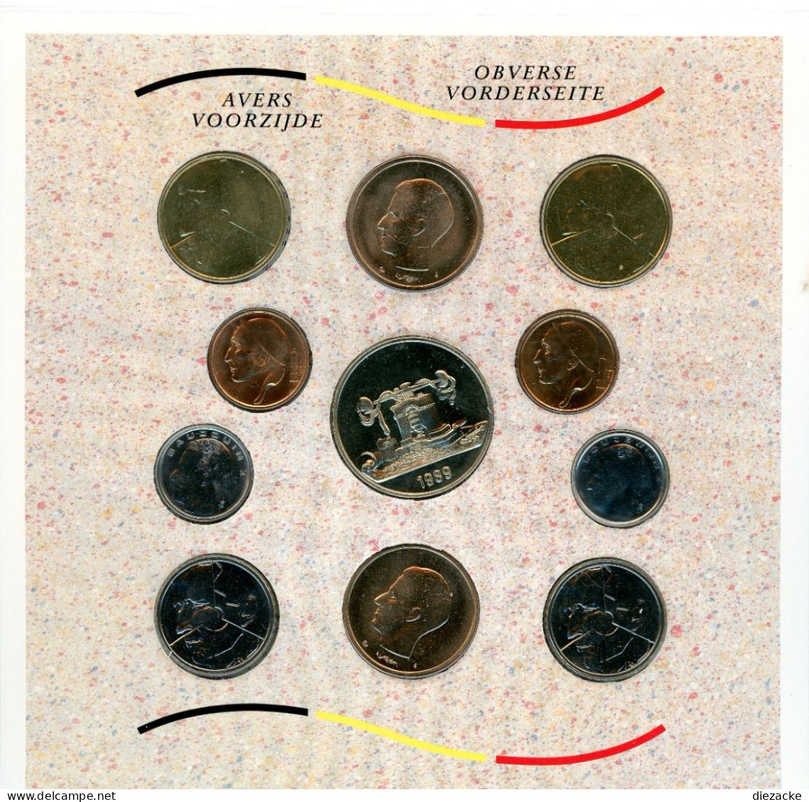 Belgien 1989 KMS/ Kursmünzensatz Im Folder ST (MD820 - Non Classificati