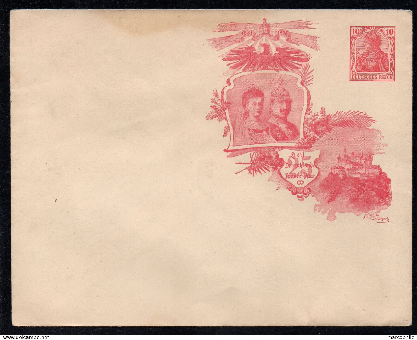ALLEMAGNE - GERMANIA / 1906 ENTIER POSTAL PRIVE ILLUSTRE (ref LE3882) - Enveloppes