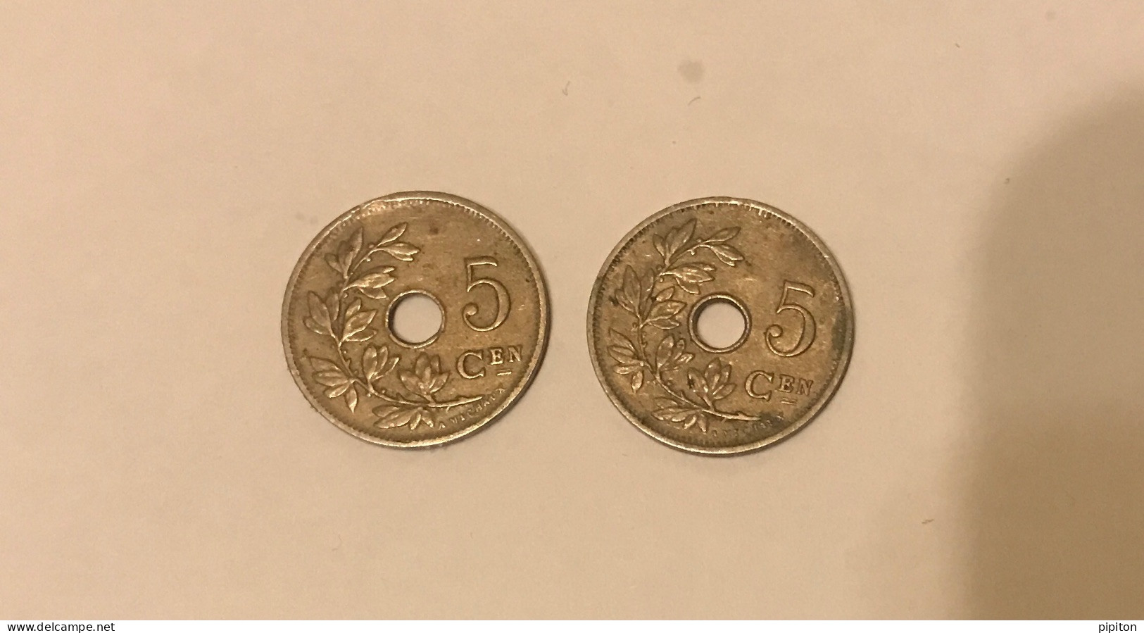 2 Pièces Belgique 25c 1929 Et 1908 - 25 Centimes