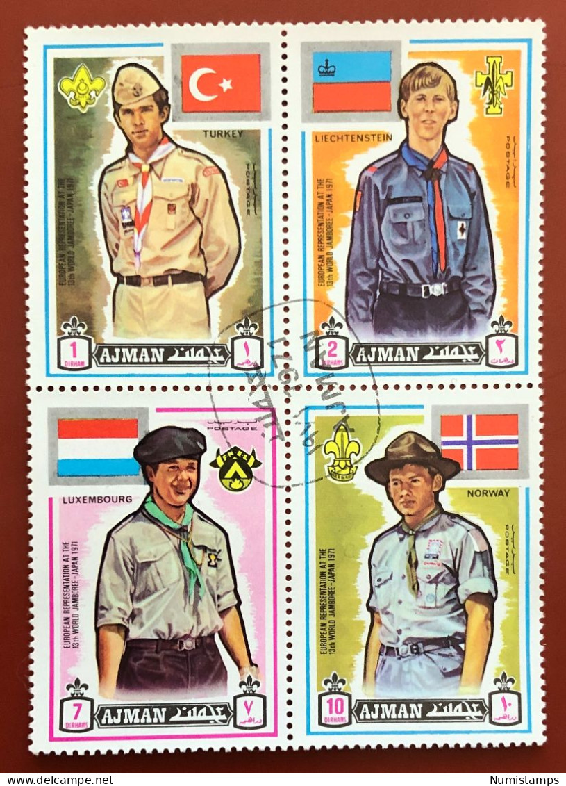 Ajman - 13th World Scout Jamboree, Asagiri Kogen, Japan (I) (Serie) - 1971 - Adschman