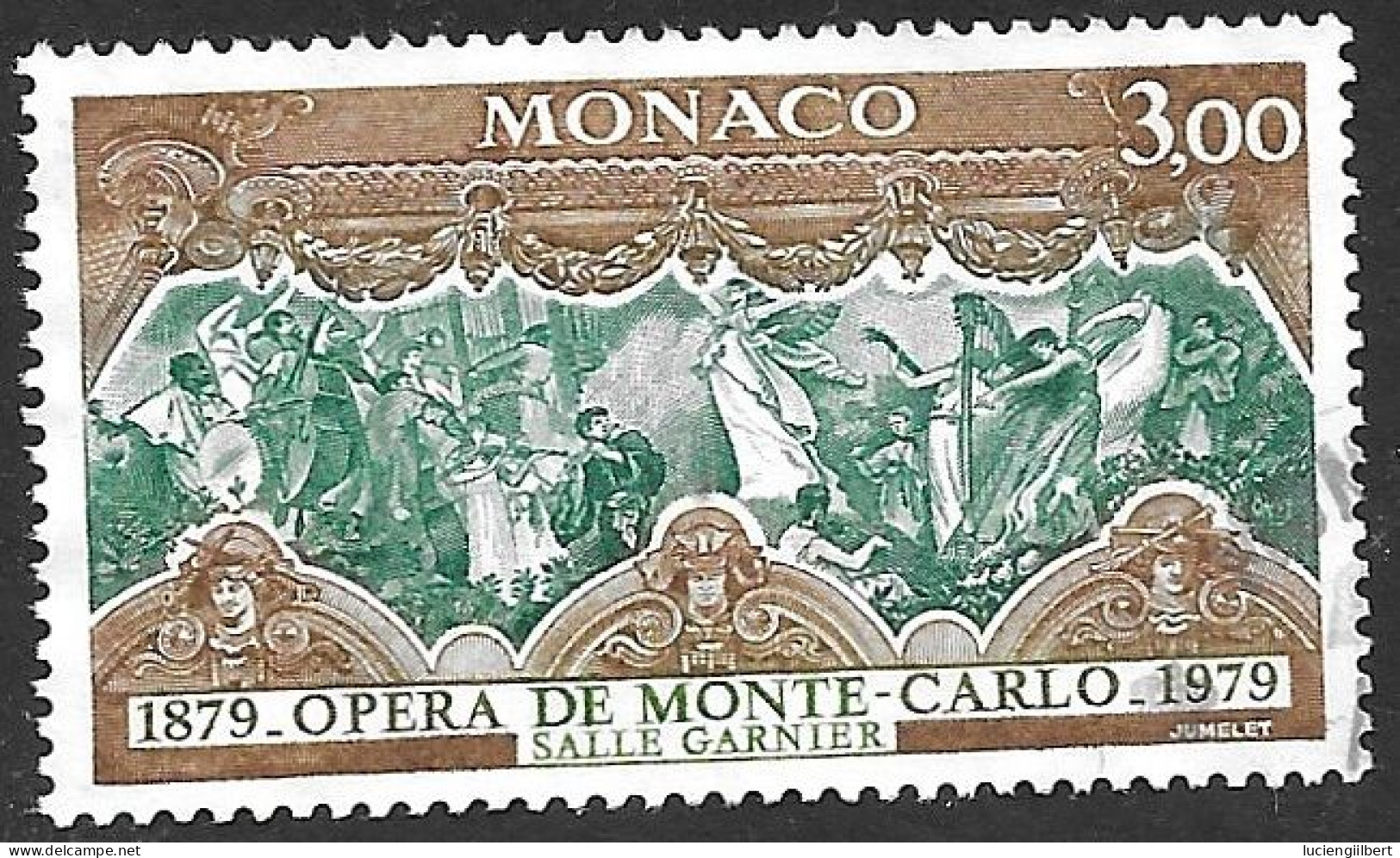 MONACO  -  TIMBRE N° 1195  -  OPERA DE MONTE CARLO  -  OBLITERE  -  1979 - Usados