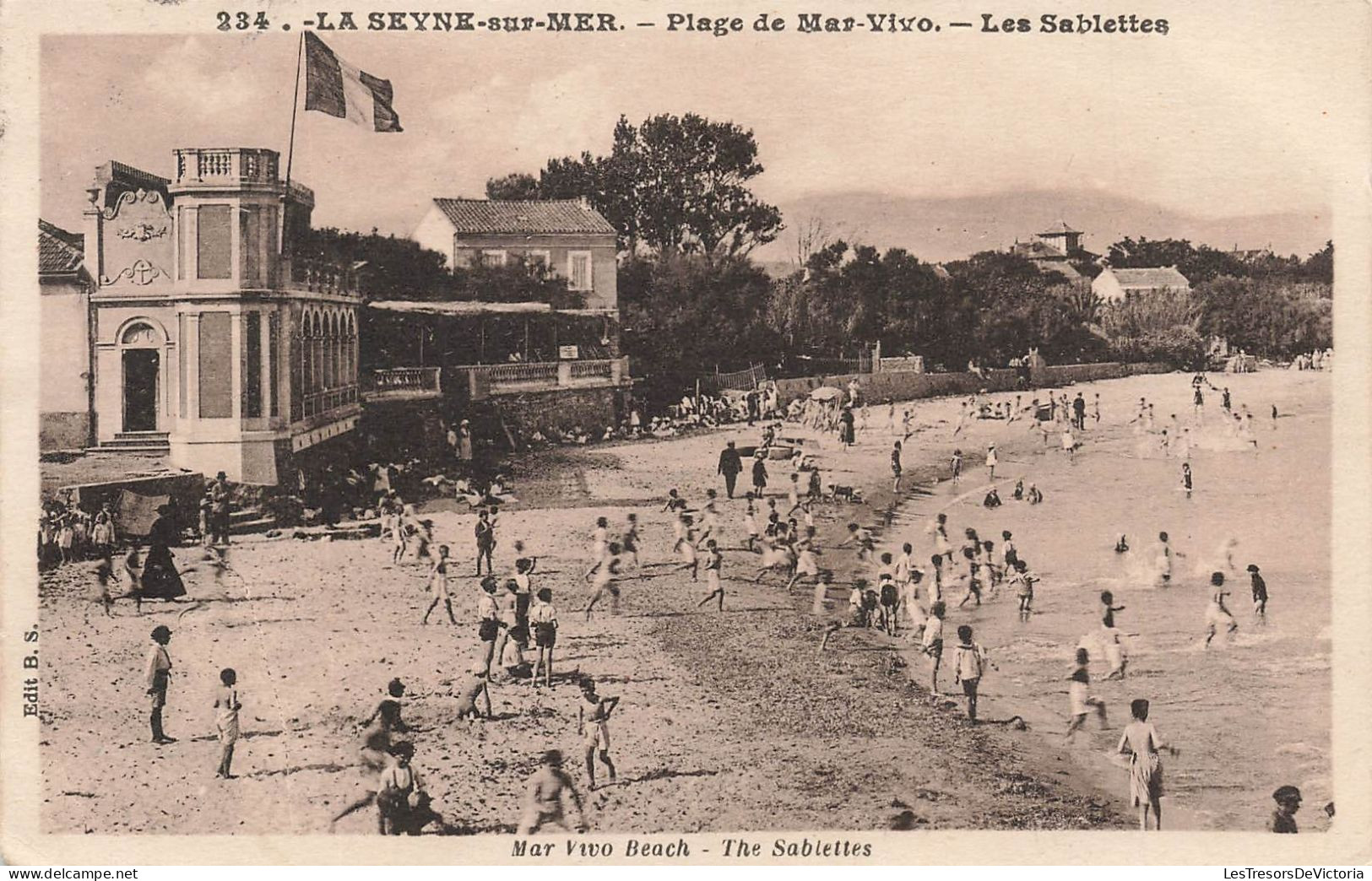 FRANCE - La Seyne Sur Mer - Plage De Mar-Vivo - Les Sablettes - Animé - Carte Postale Ancienne - La Seyne-sur-Mer