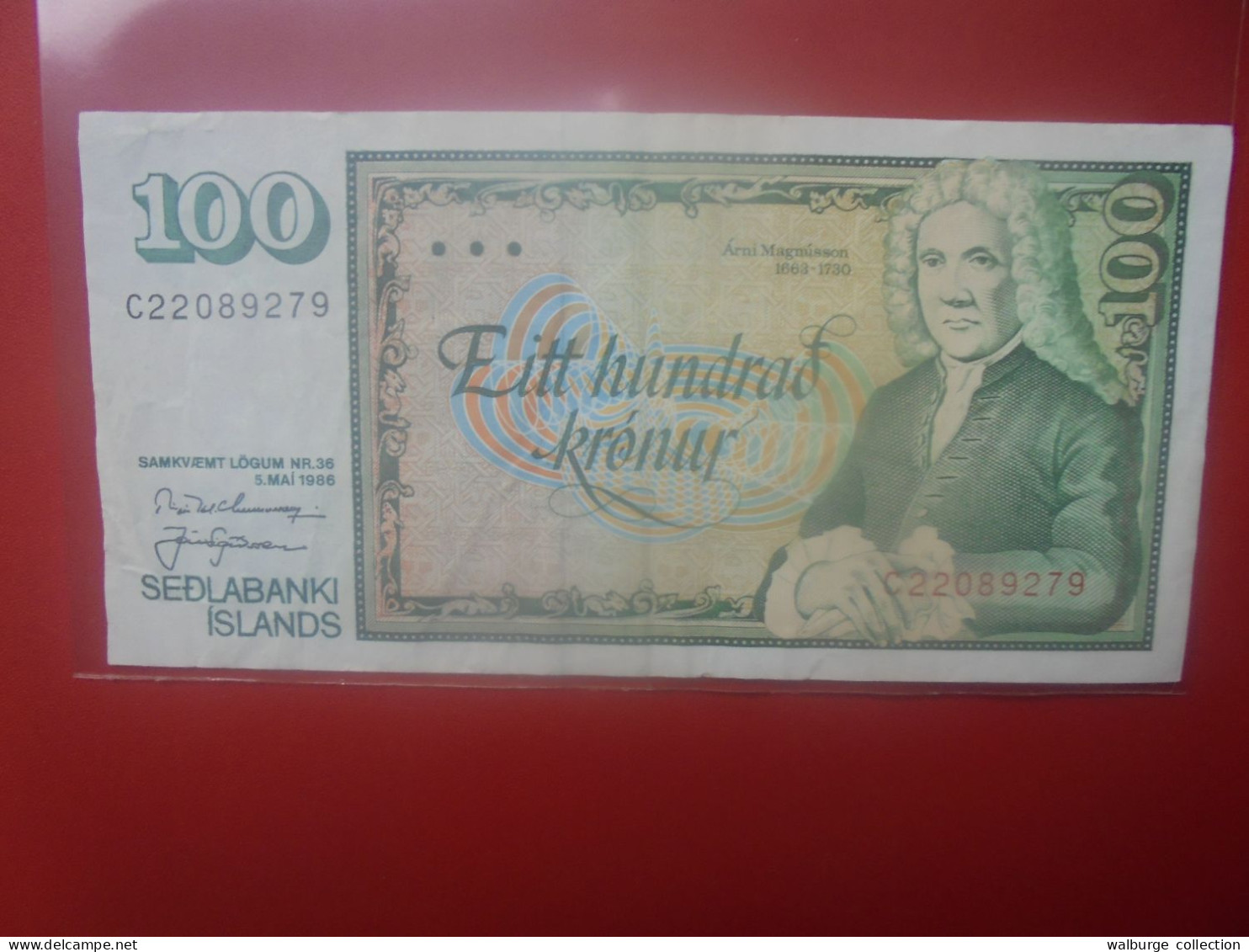 ISLANDE 100 KRONUR 1986 Circuler (B.33) - Islanda