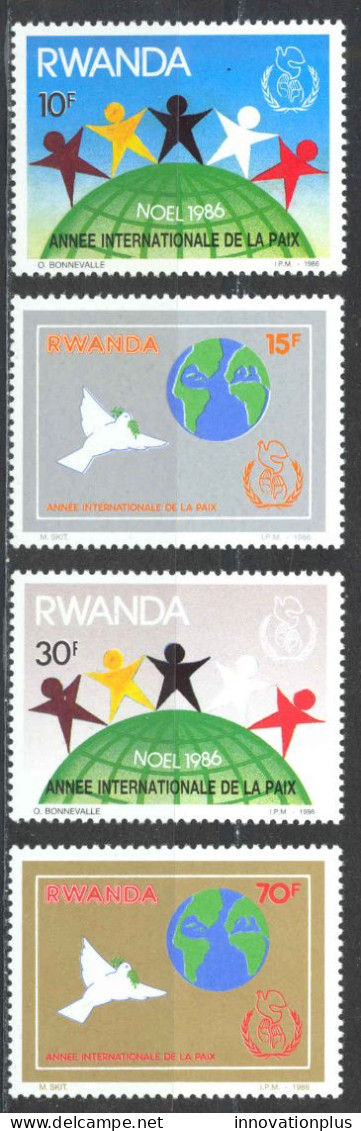 Rwanda Sc# 1270-1273 MNH 1986 Christmas - Nuovi