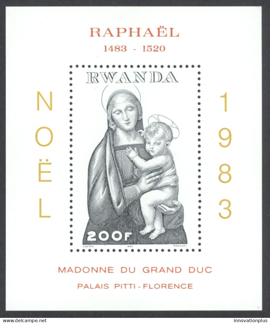 Rwanda Sc# 1166 MNH Souvenir Sheet 1983 Christmas - Nuevos
