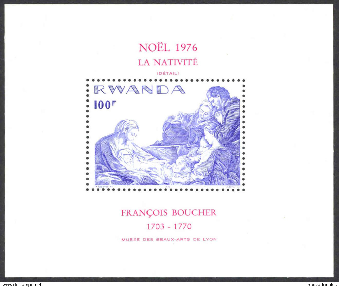 Rwanda Sc# 787 MNH Souvenir Sheet 1976 Christmas - Neufs