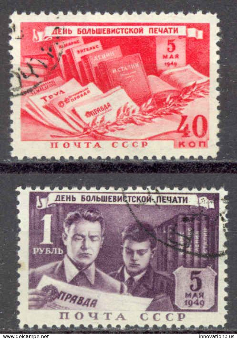 Russia Sc# 1355-1356 Used (b) 1949 Soviet Press Day - Used Stamps