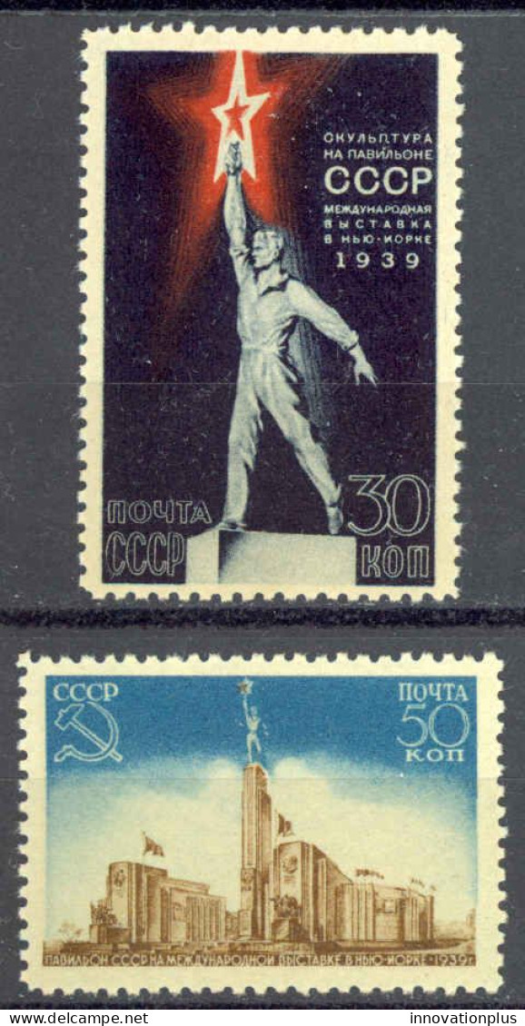 Russia Sc# 714-715 MH 1939 NY World's Fair - Unused Stamps