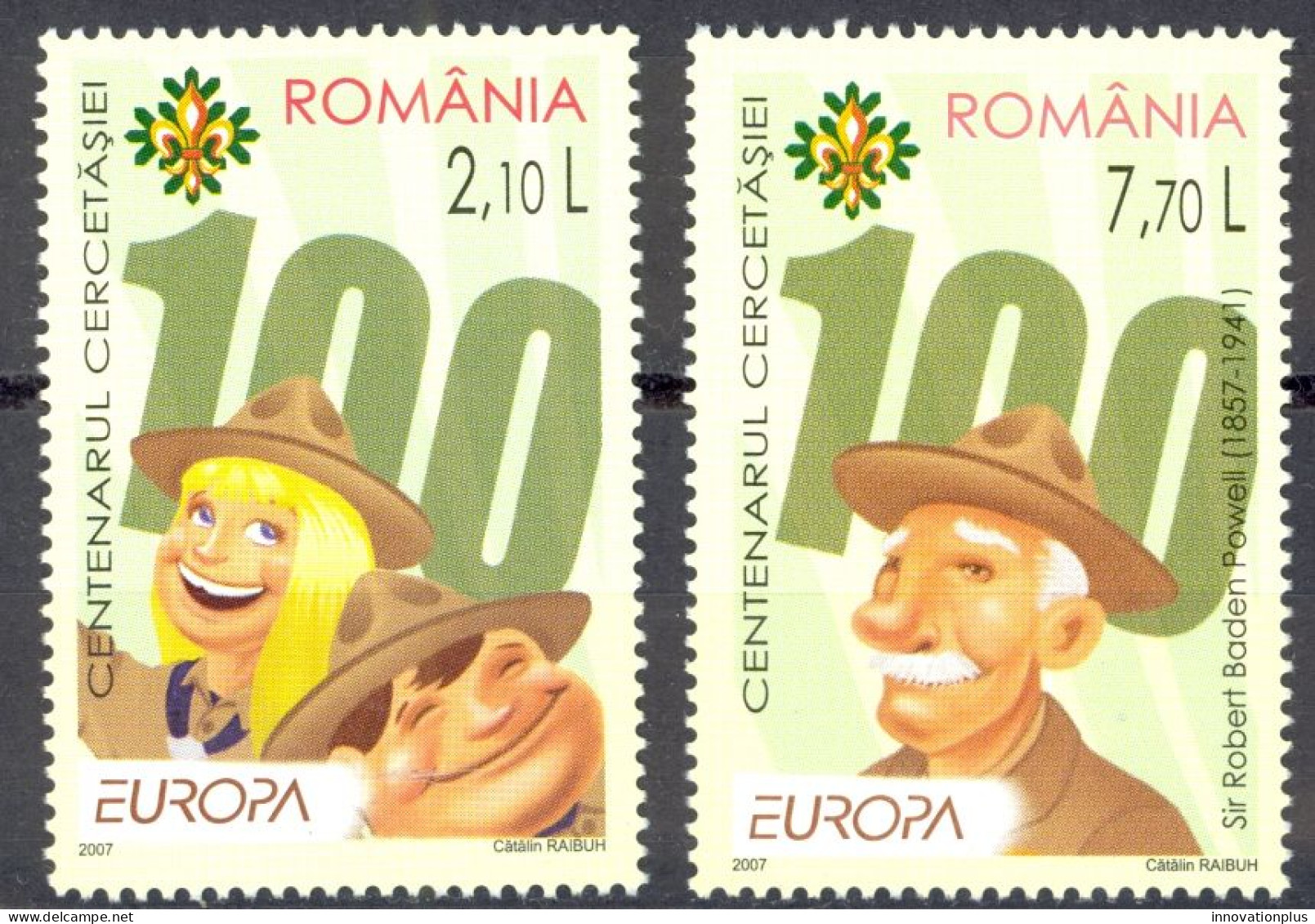 Romania Sc# 4941-4942 MNH 2007 Europa - Ongebruikt