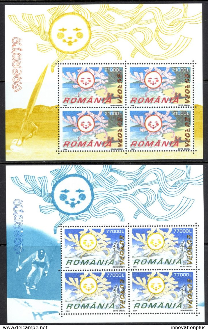 Romania Sc# 4634-4635 MNH Pane/4 2004 Europa - Neufs