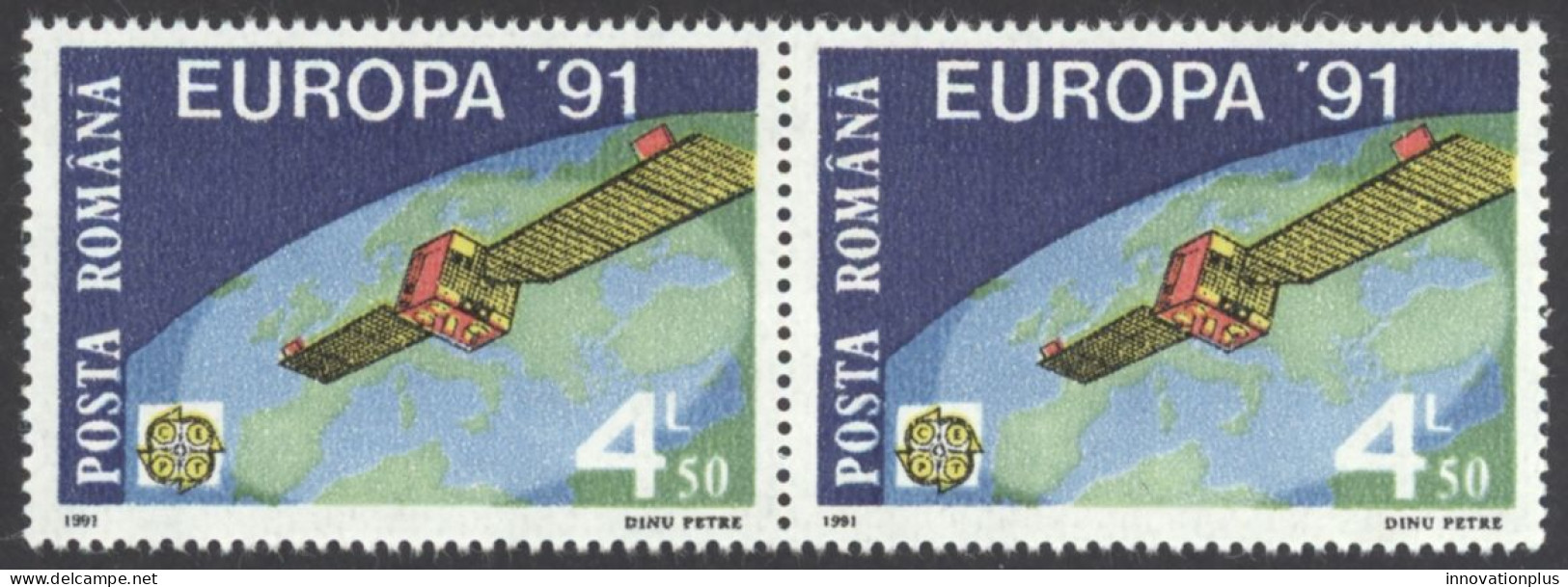 Romania Sc# 3650 MNH Pair 1991 Europa - Ongebruikt