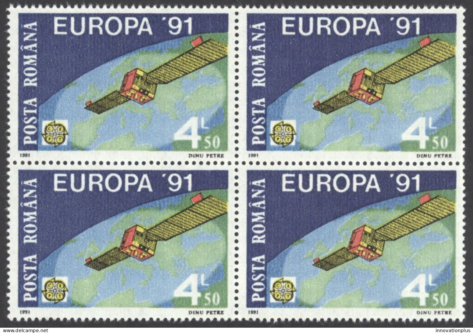 Romania Sc# 3650 MNH Block/4 1991 Europa - Nuovi