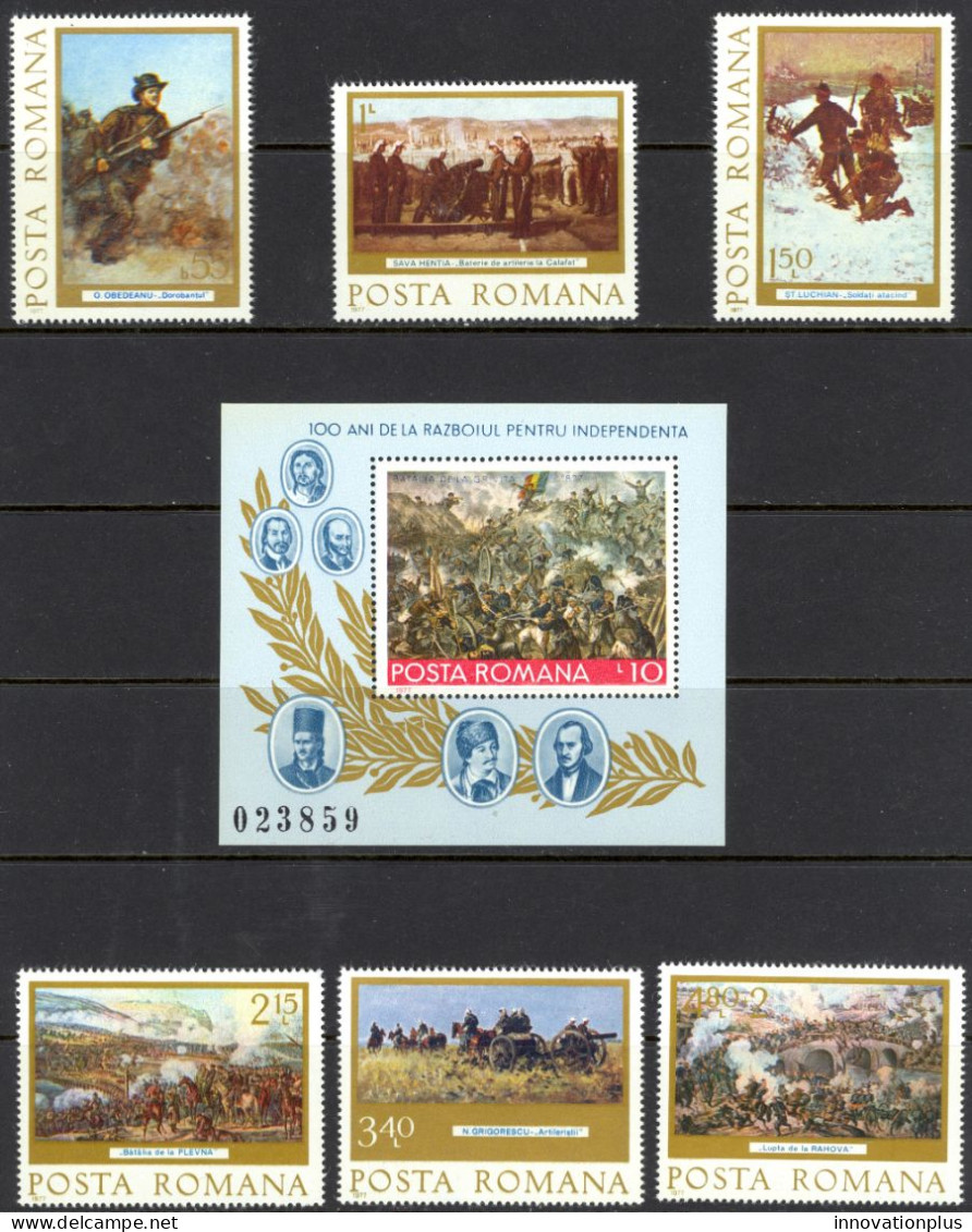 Romania Sc# 2718-2723 MNH 1977 Paintings - Neufs