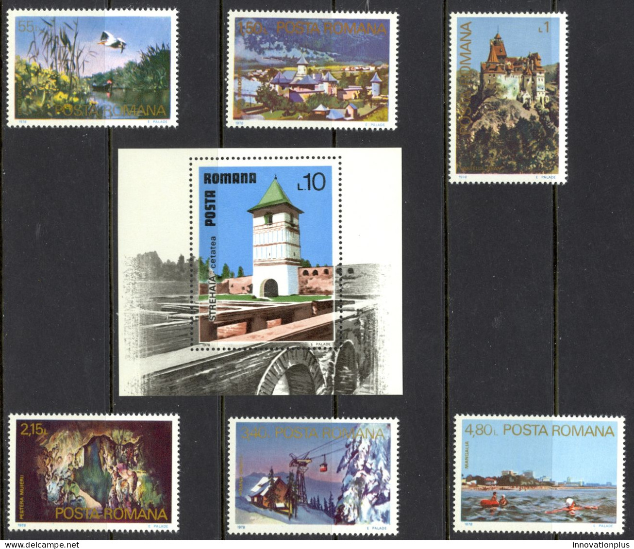 Romania Sc# 2777-2783 MNH 1978 Tourist Publicity - Unused Stamps