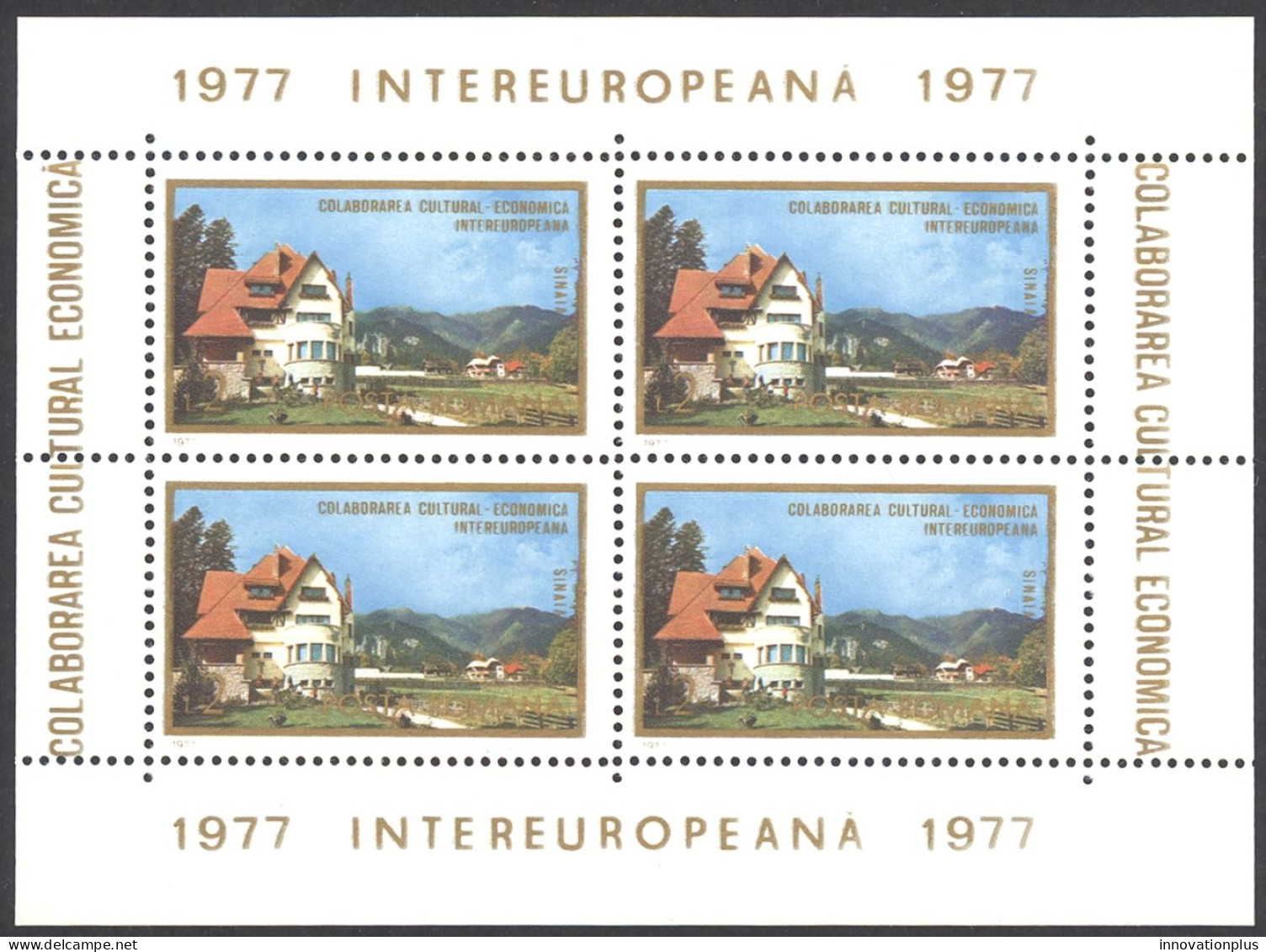 Romania Sc# 2724 MNH Sheet/4 1977 Europa - Unused Stamps