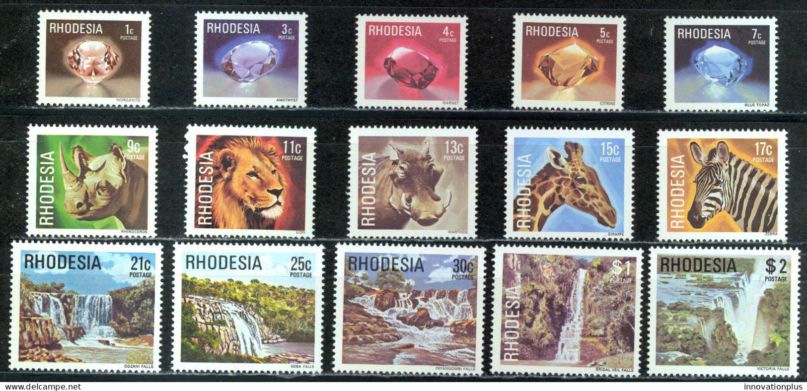 Rhodesia Sc# 393-407 MNH 1978 Definitives - Rhodesia (1964-1980)