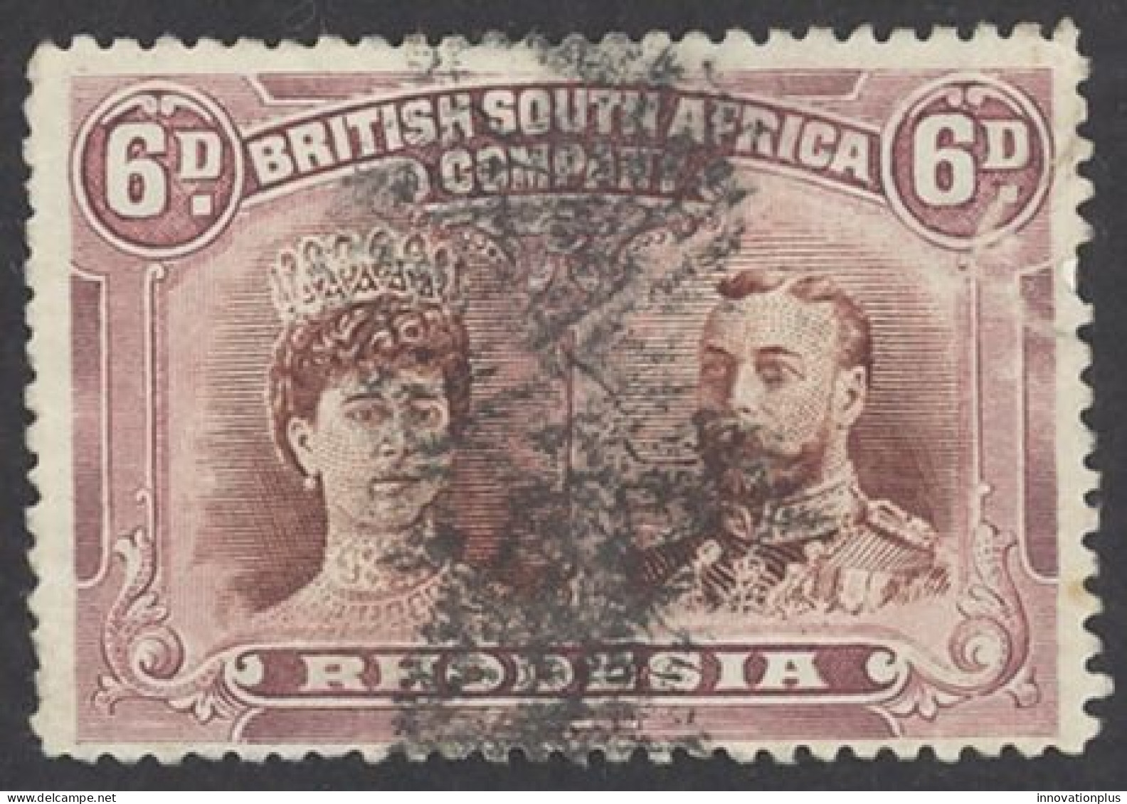 Rhodesia Sc# 108 Used 1910 6p Queen Mary & King George V - Rhodésie Du Nord (...-1963)