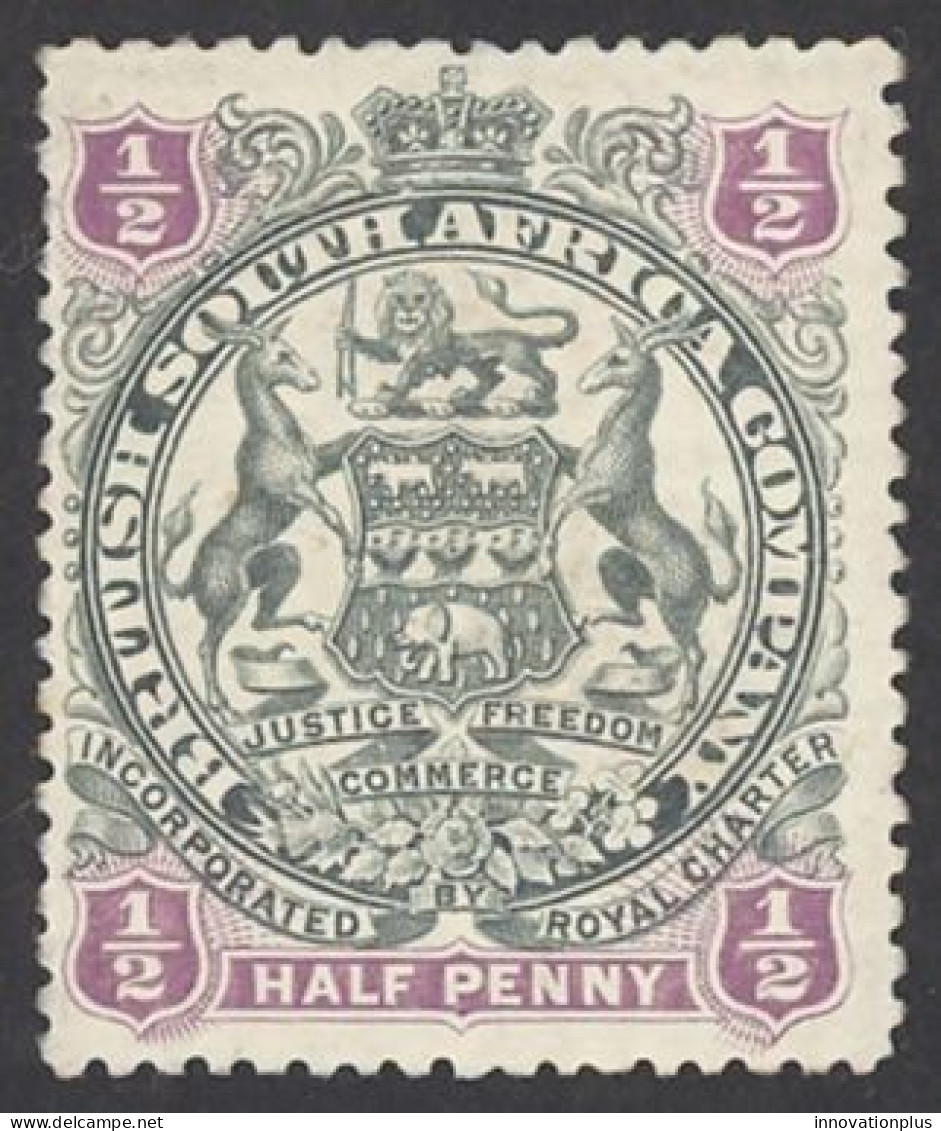 Rhodesia Sc# 50 MH 1897 ½p Coat Of Arms - Rhodesia Del Nord (...-1963)