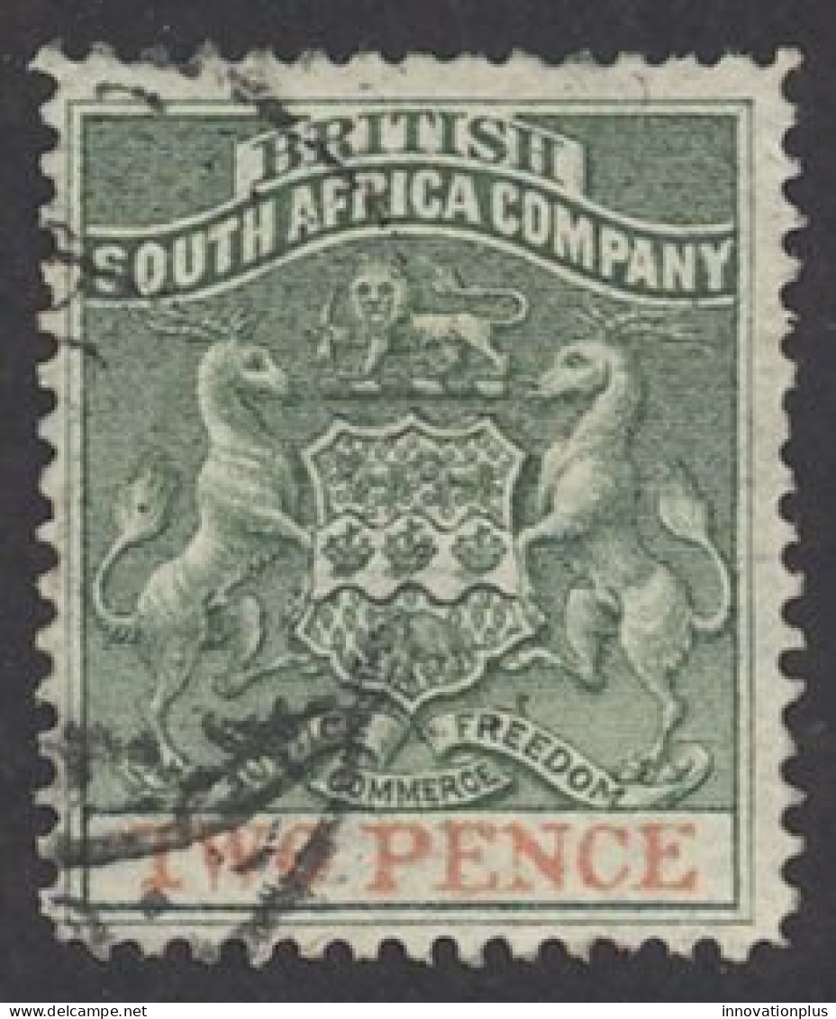 Rhodesia Sc# 3 Used 1891 2p Coat Of Arms - Rhodésie Du Nord (...-1963)