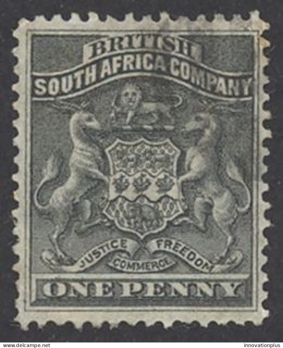 Rhodesia Sc# 2 Used 1890-1894 1p Coat Of Arms - Rhodésie Du Nord (...-1963)