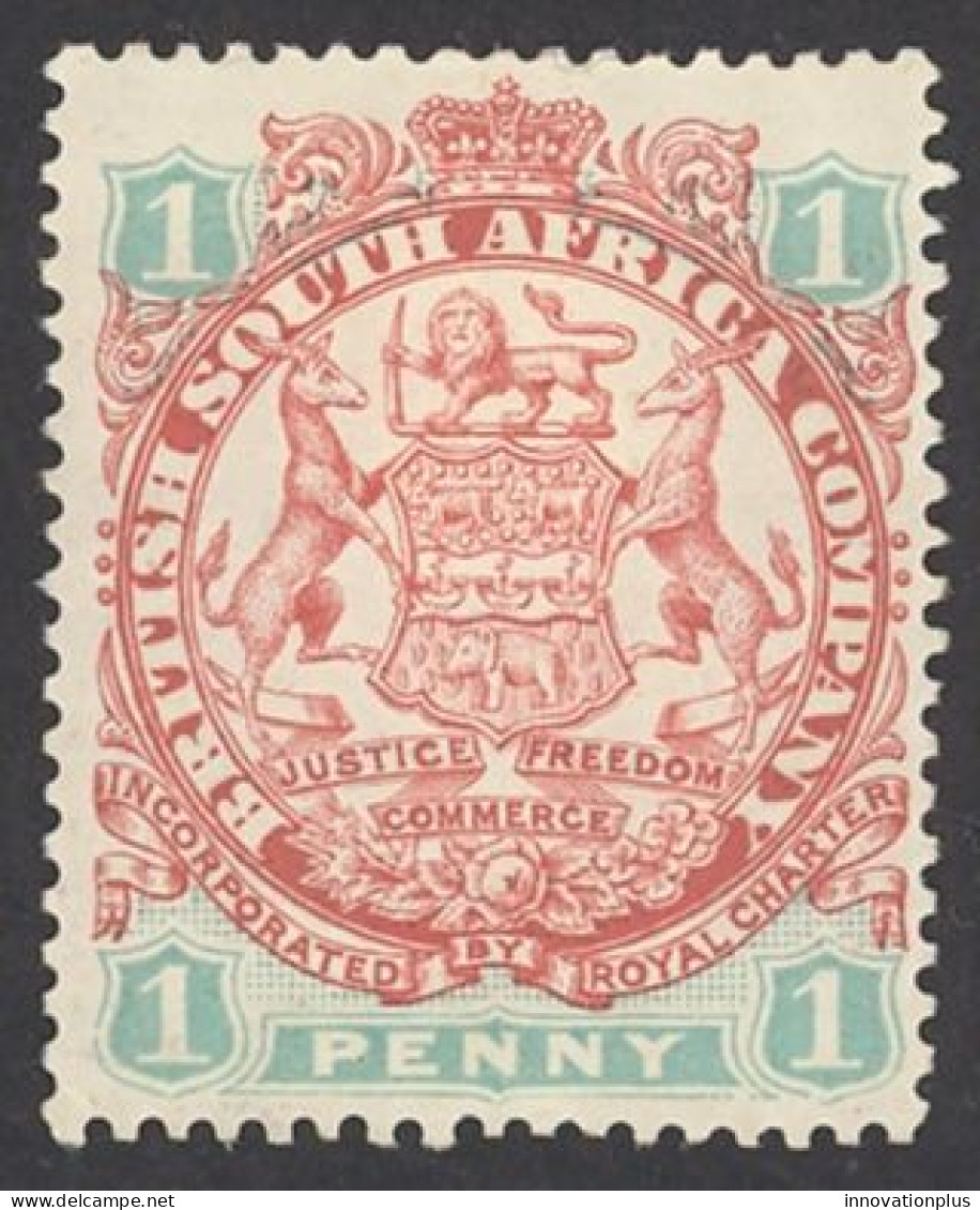 Rhodesia Sc# 27 MH 1896 1p Coat Of Arms - Rhodésie Du Nord (...-1963)