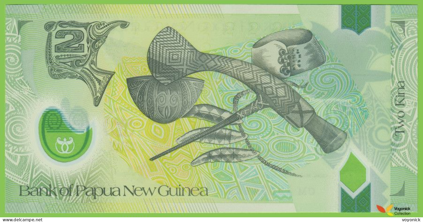 Voyo PAPUA NEW GUINEA 2 Kina 2013 P45 B150a CM UNC Polymer Commemorative - Papua Nuova Guinea