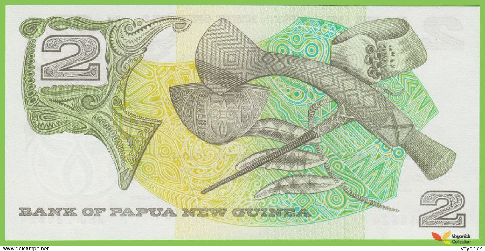 Voyo PAPUA NEW GUINEA 2 Kina ND/1975 P1a B101a ABJ UNC - Papua Nueva Guinea