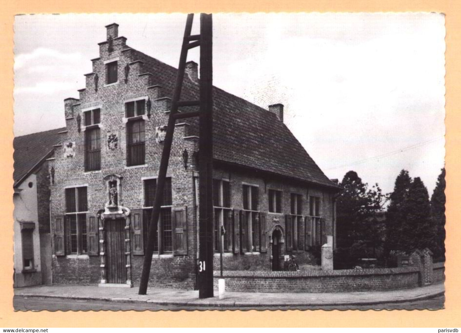 WACHTEBEKE - VIERSCHAARGEBOUW (1579) (BIBLIOTHEEK)  (1855) - Wachtebeke