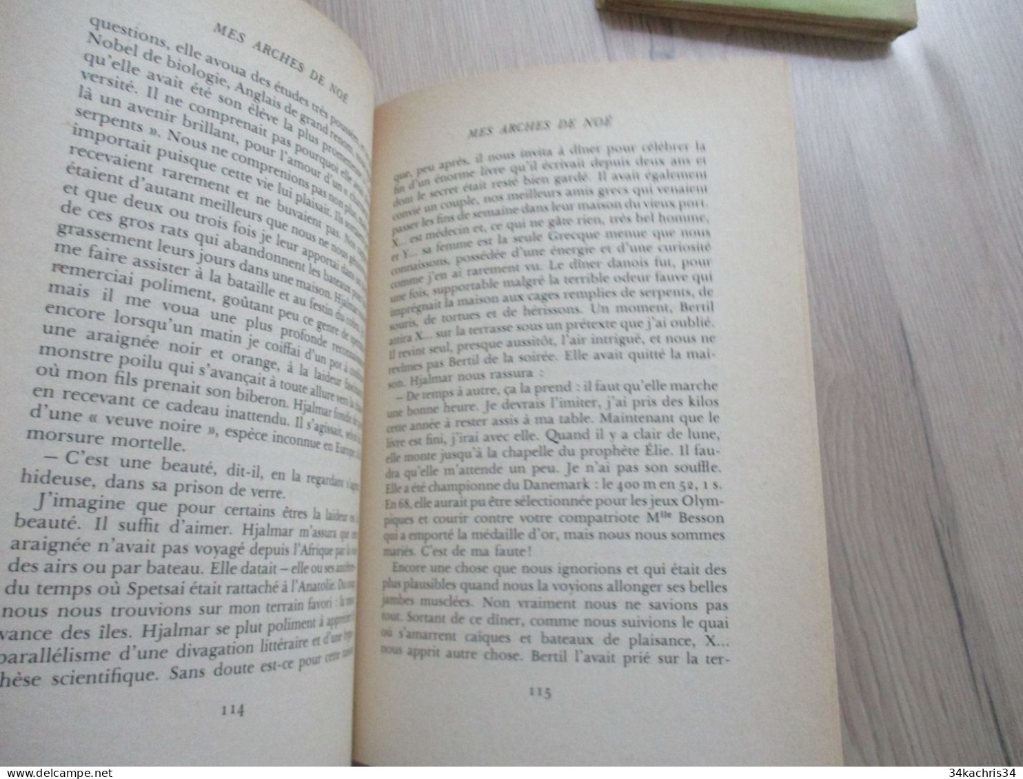 Envoi M.Déon Mes Arches de Noè La table ronde 1978 283 p première édition