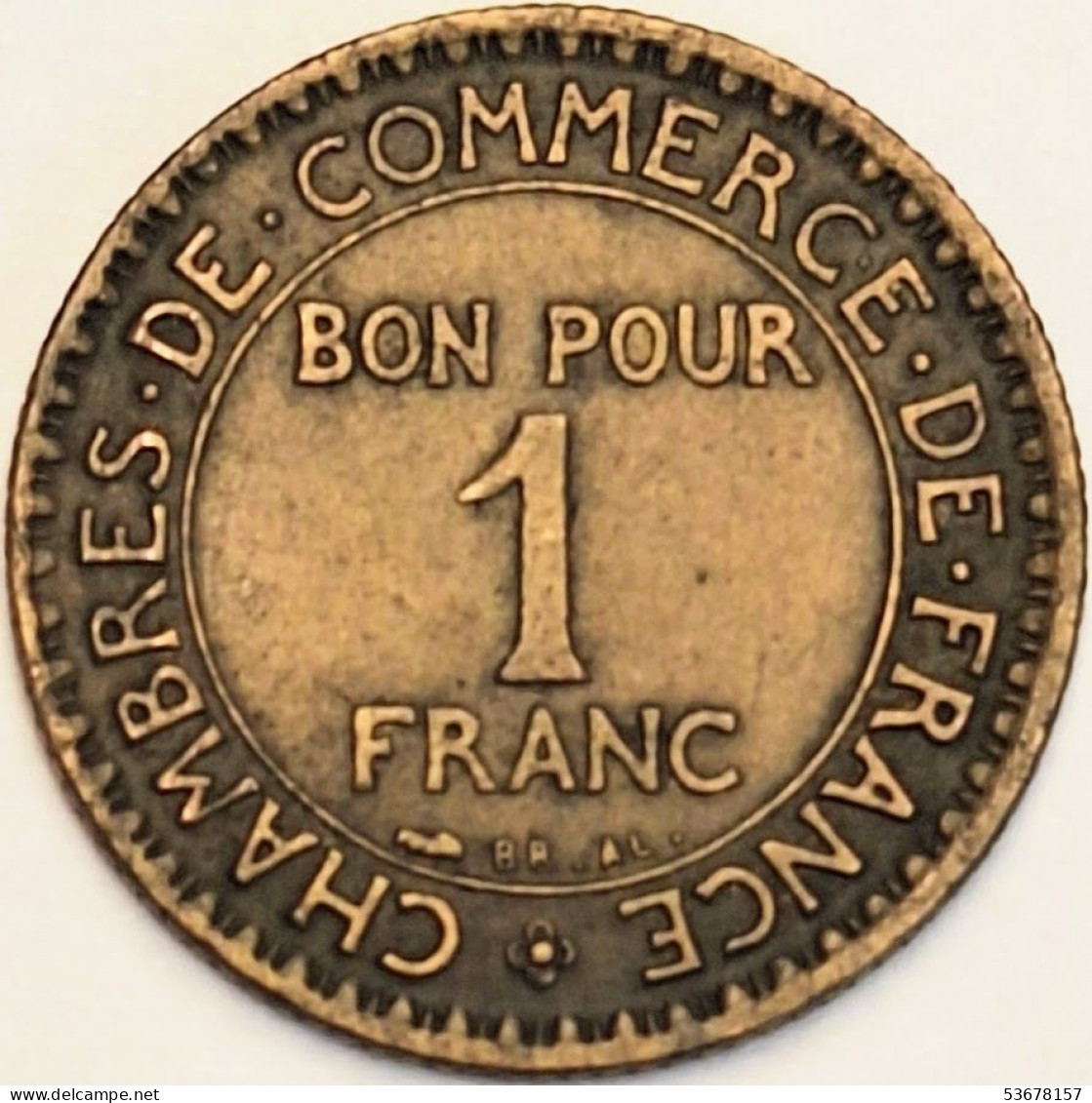 France - Franc 1920, KM# 876 (#4064) - 1 Franc