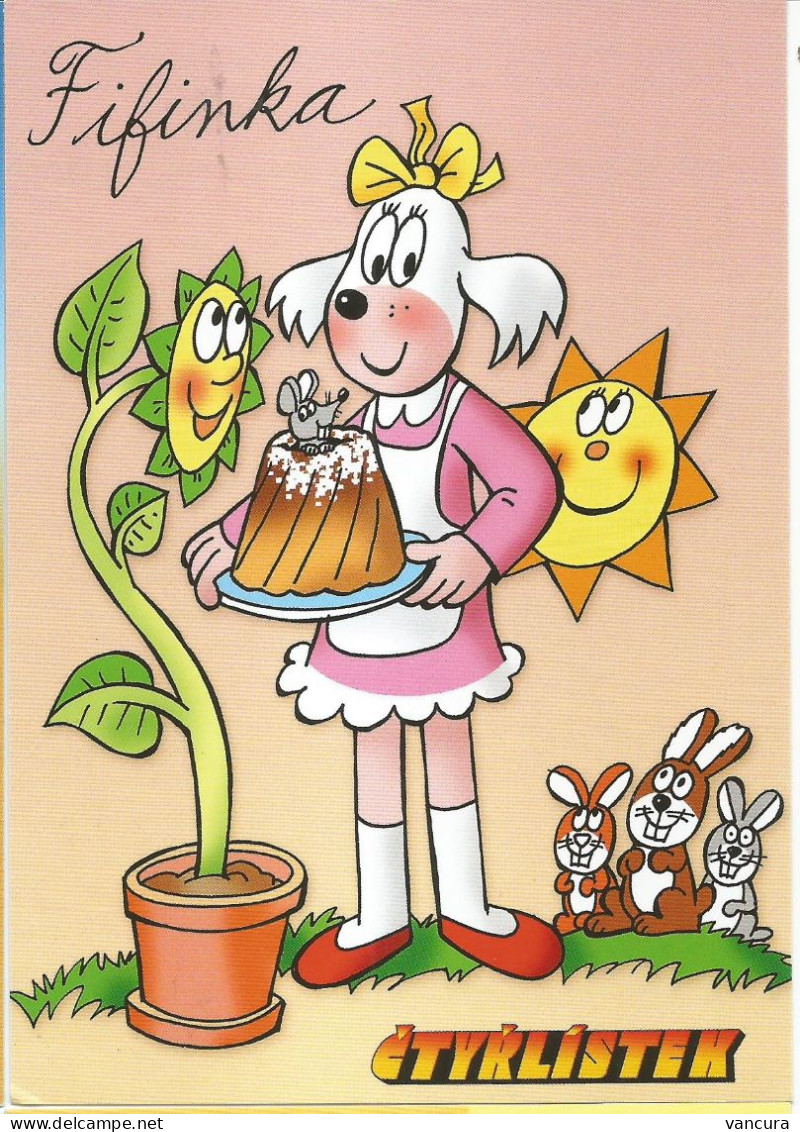 Card Czech Republic Ctyrlistek - Four-Leaf Clover 2021 Fifinka, A Cook - Bandes Dessinées