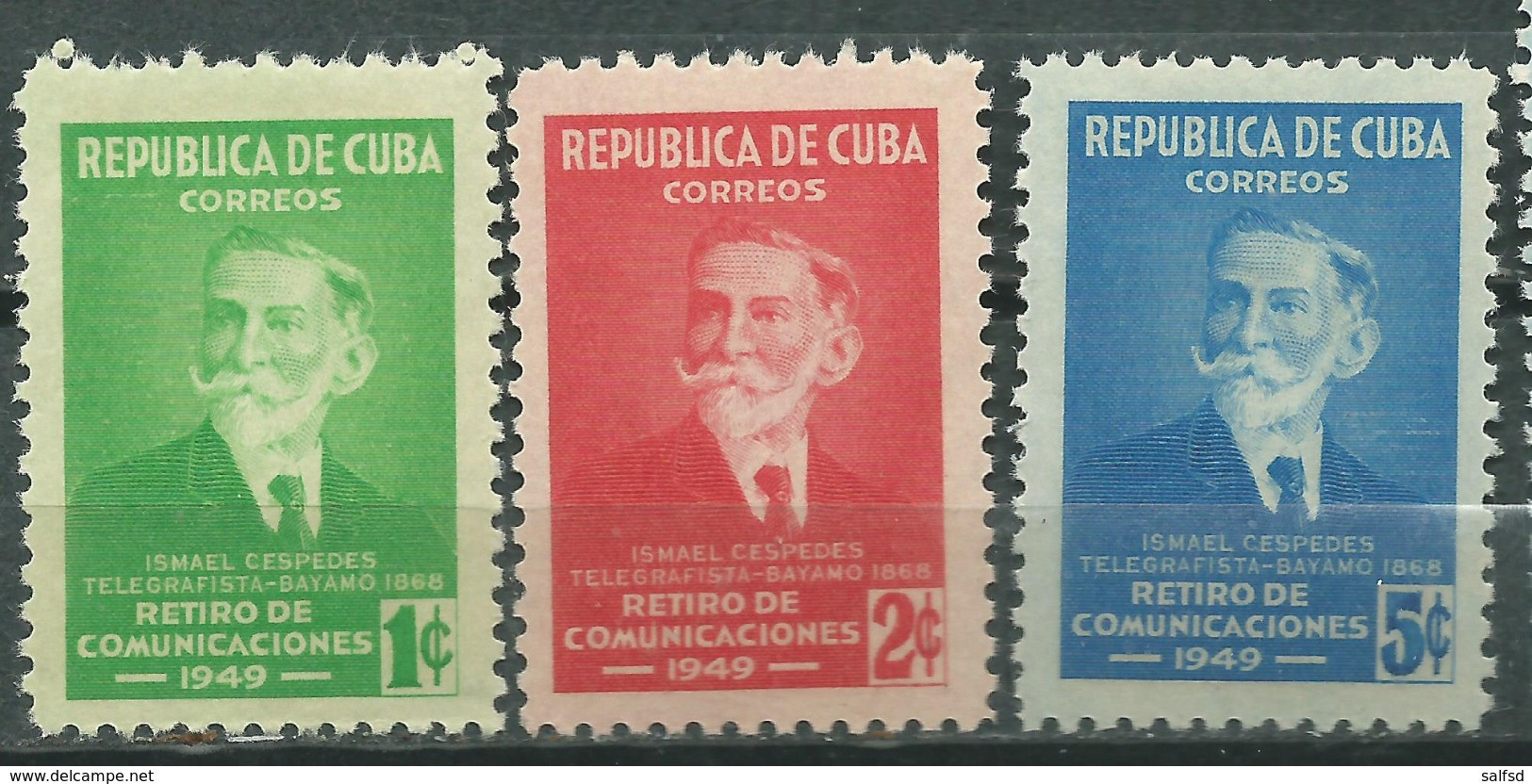 CUBA  Scott# 438/440 ** MNH Ismael Cespedes - Nuevos