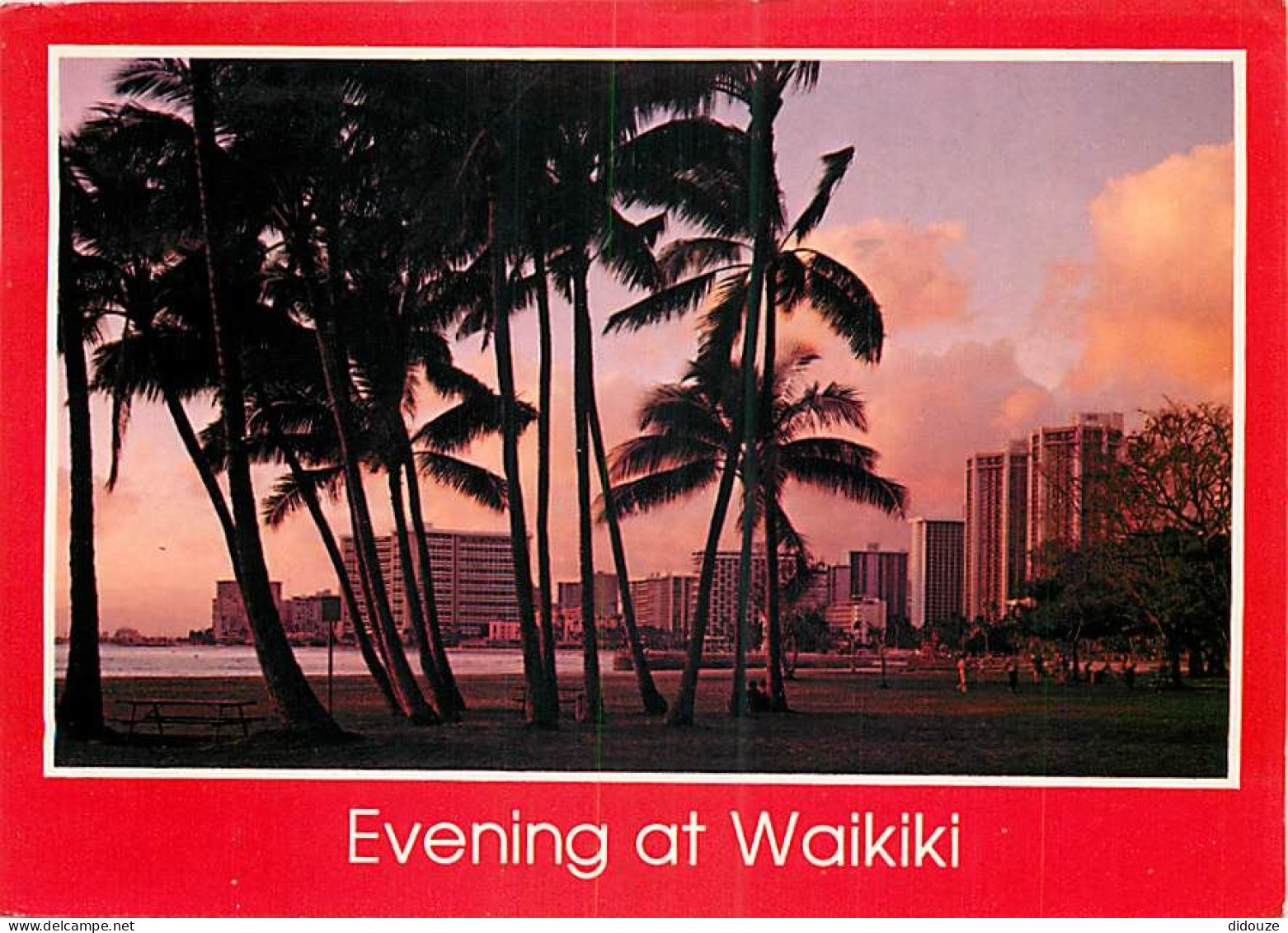 Etats Unis - Hawaï - Honolulu - Waikiki - Evening View Of Waikiki From Kuhio Beach Park - Etat De Hawaï - Hawaï State -  - Honolulu