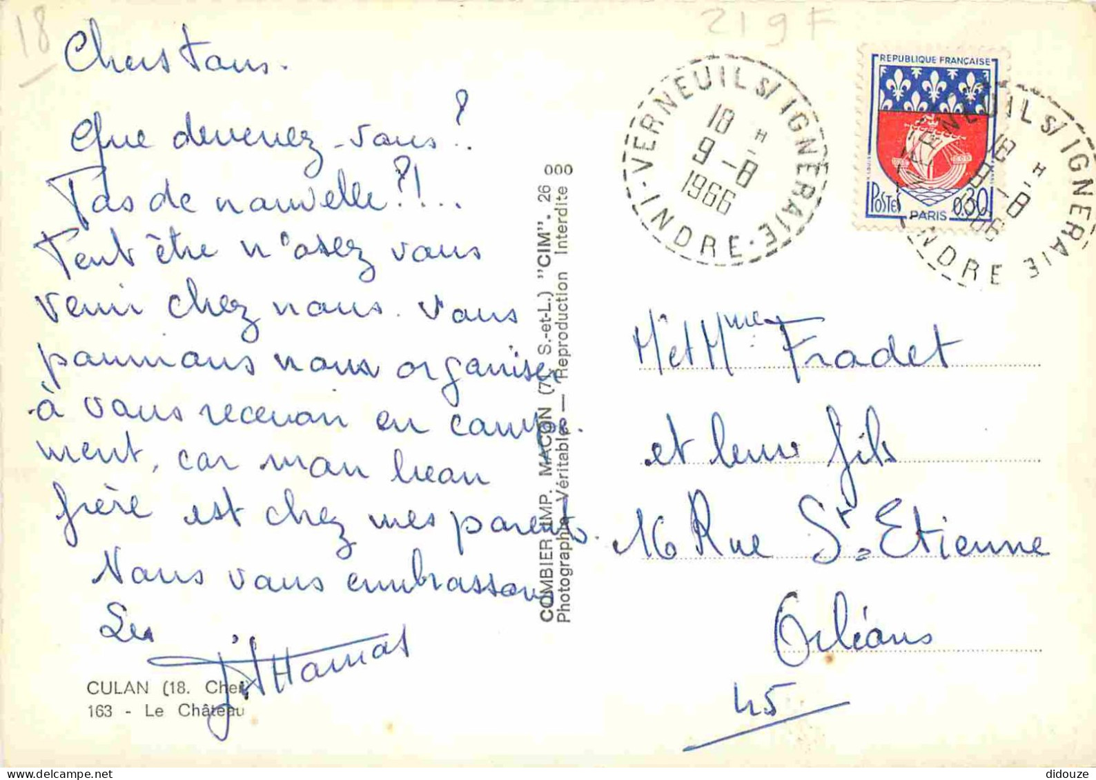 18 - Culan - Le Château - Mention Photographie Véritable - Carte Dentelée - CPSM Grand Format - Voir Scans Recto-Verso - Culan