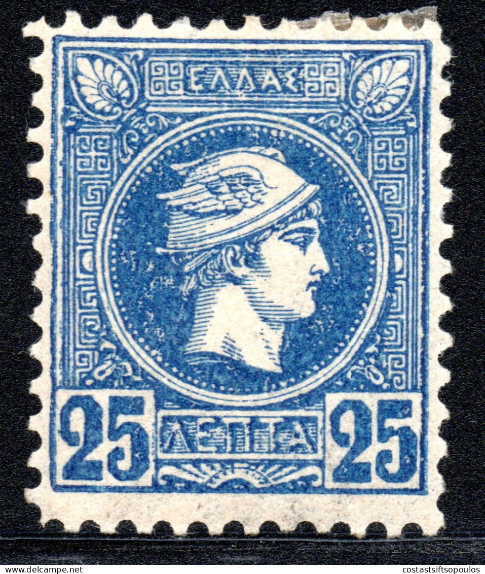 2832. GREECE.1890-1896 PERF. 11 1/2 25.L WITH WATERMARK, MH - Ongebruikt