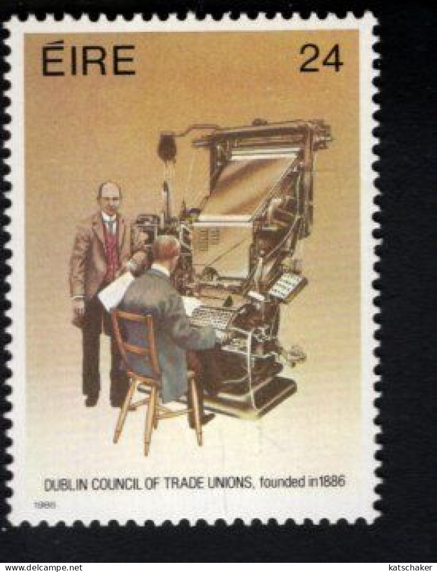1999456868 1986  SCOTT 669 (XX) POSTFRIS  MINT NEVER HINGED - DUBLIN COUNCIL OF TRADER UNIONS - CENT. - Unused Stamps
