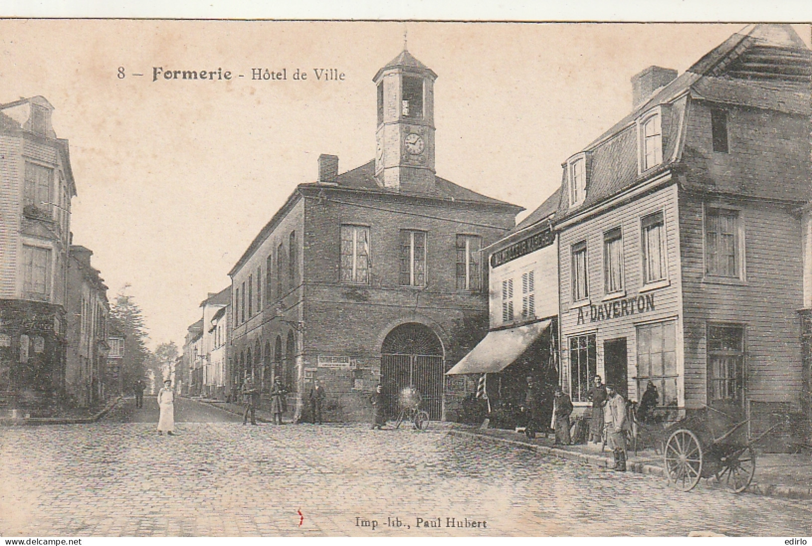 ***  60  ***   FORMERIE  Hôtel De Ville - écrite TTB  - Formerie