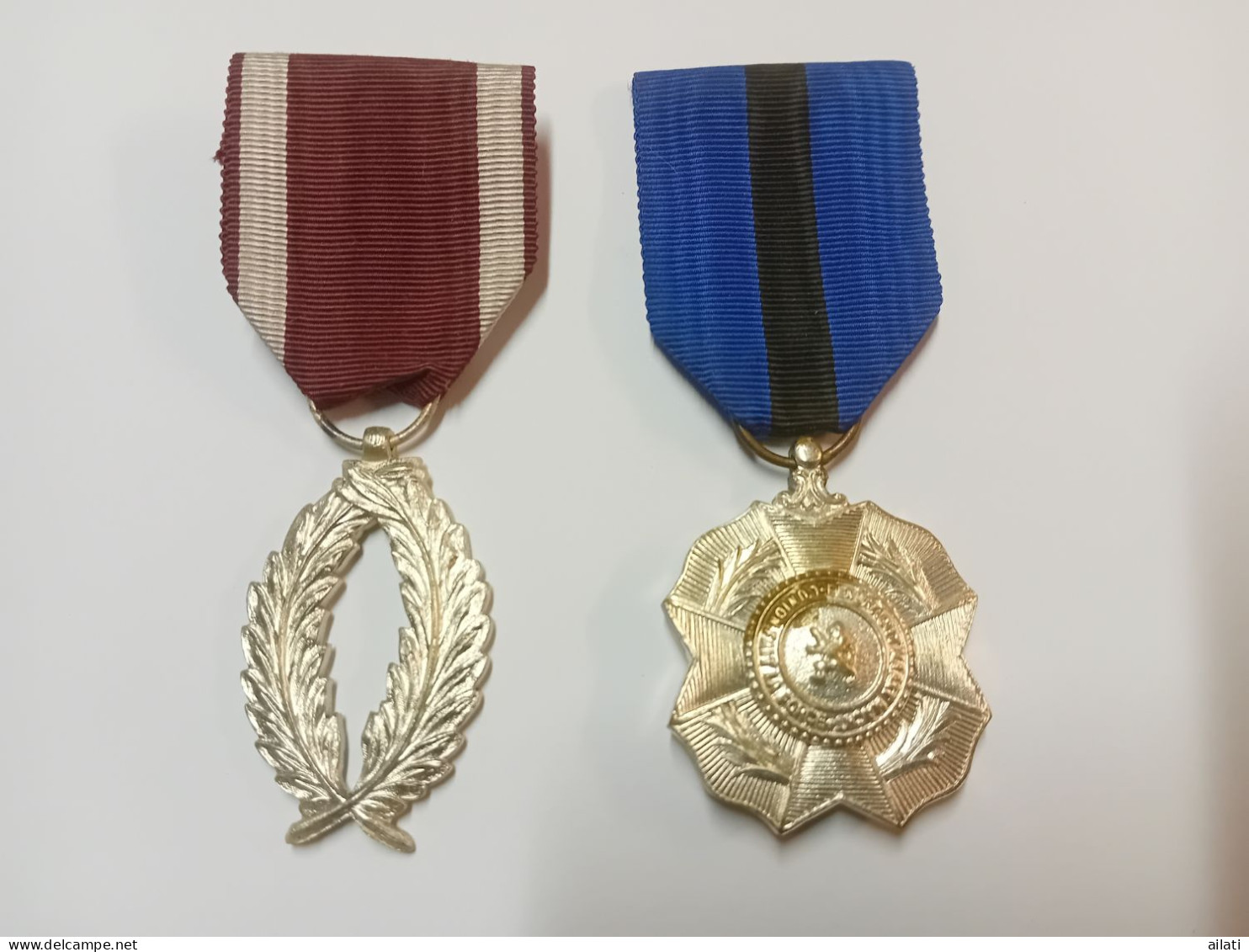 Deux Médaille Belges - Professionnels / De Société
