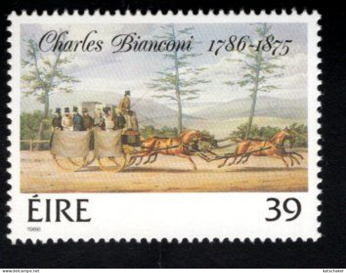 1999458398 1986  SCOTT 675 676 (XX) POSTFRIS  MINT NEVER HINGED - CARRIAGES - PAINTINGS BY CHARLES BIANCONI - Ungebraucht