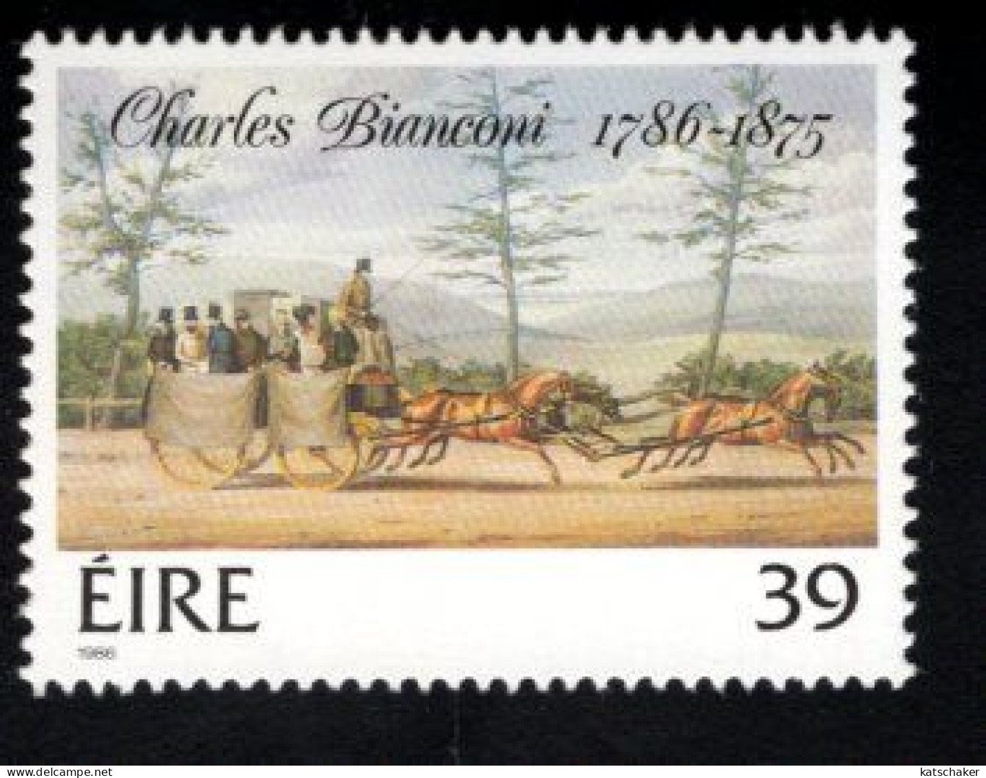 1999458398 1986  SCOTT 675 676 (XX) POSTFRIS  MINT NEVER HINGED - CARRIAGES - PAINTINGS BY CHARLES BIANCONI - Unused Stamps