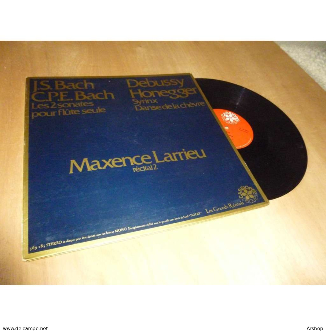 MAXENCE LARRIEU Récital 2 - FLUTE CLASSIQUE - CASSIOPEE CAS 369 185 Lp 1979 - Classique