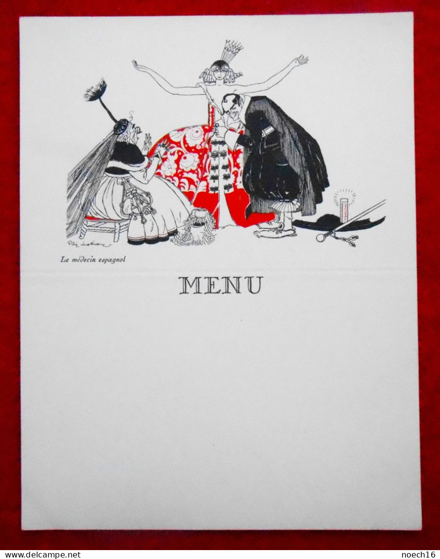 Série 12 menus "Autour de la Médecine" Publicité Mictasol, Illustrateur Félix Lorioux